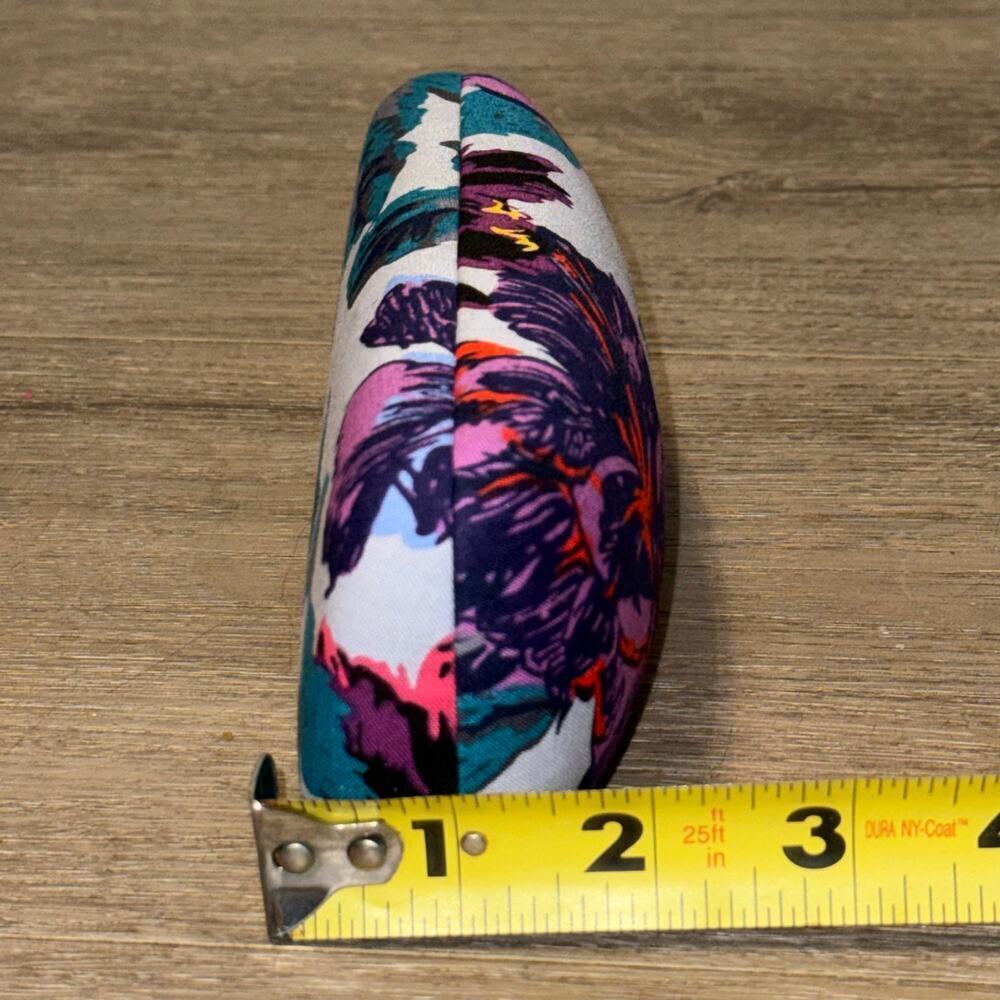 Vera Bradley Hard Eyeglasses Case Floral Print Padded Clamshell - Picture 4 of 4